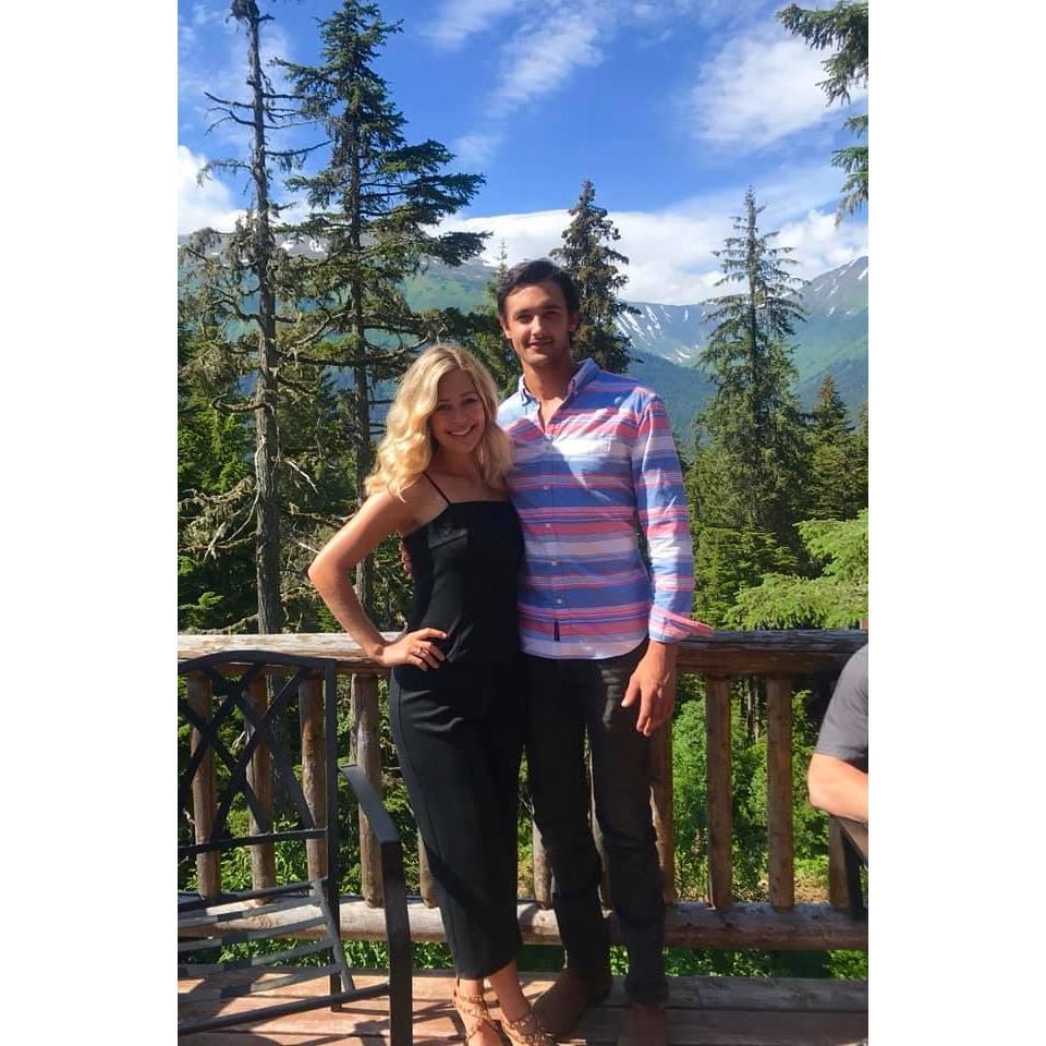 We traveled to Alaska for our friends (who introduced us) wedding, check out this view!