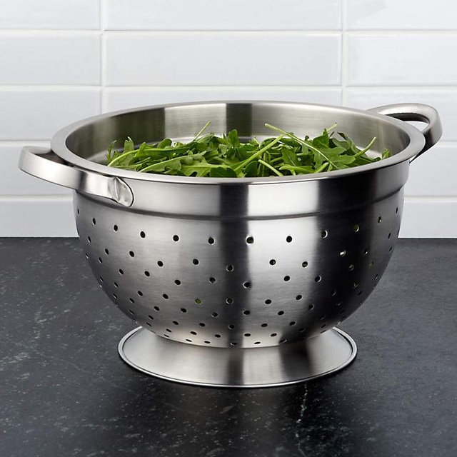Footed Stainless Steel Colander