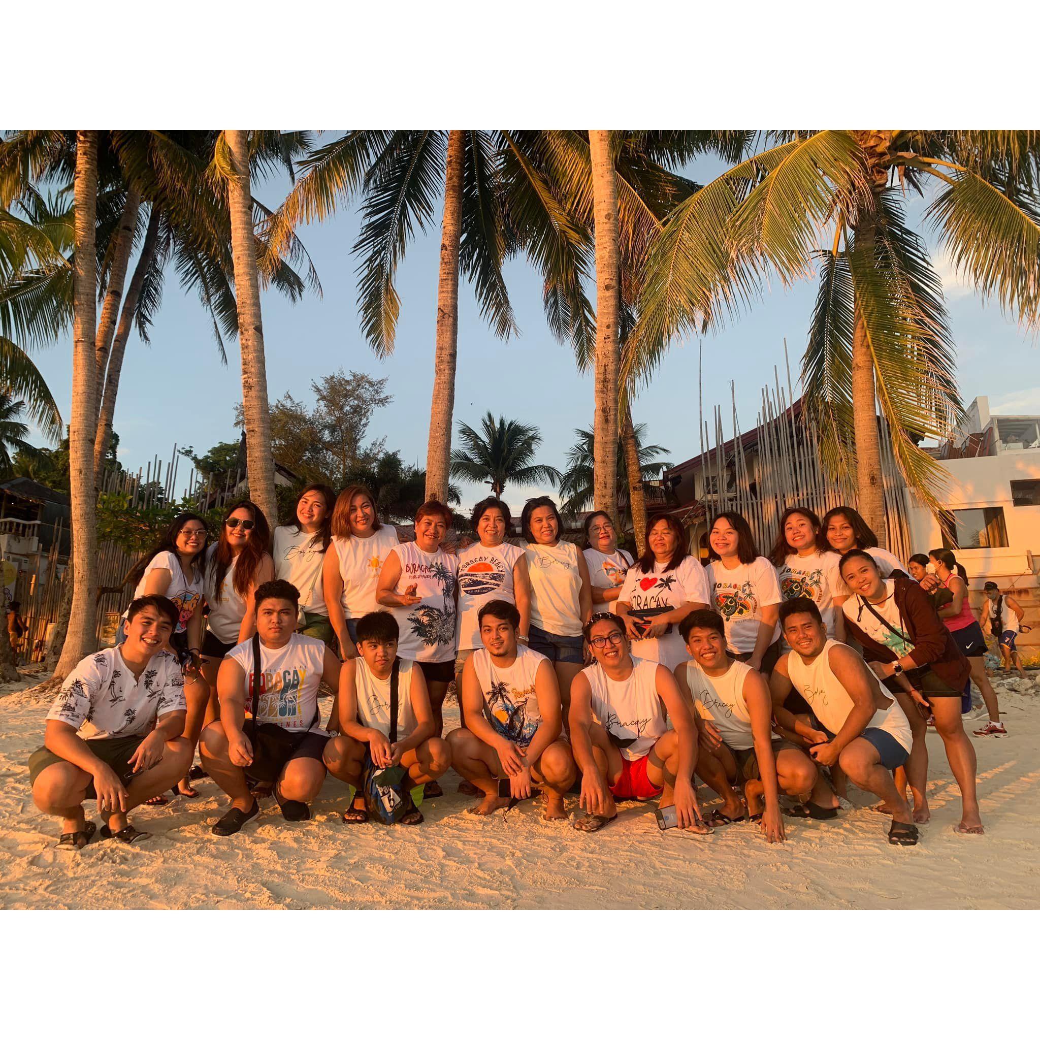 We went to Boracay with the cousins.