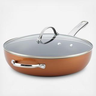 Luminescence Nonstick Covered Deep Skillet