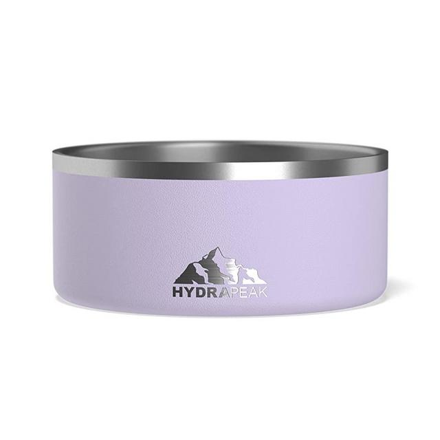 Hydrapeak Dog Bowl - Non Slip Stainless Steel Dog Bowls for Water or Food (8 Cup, Orchid)
