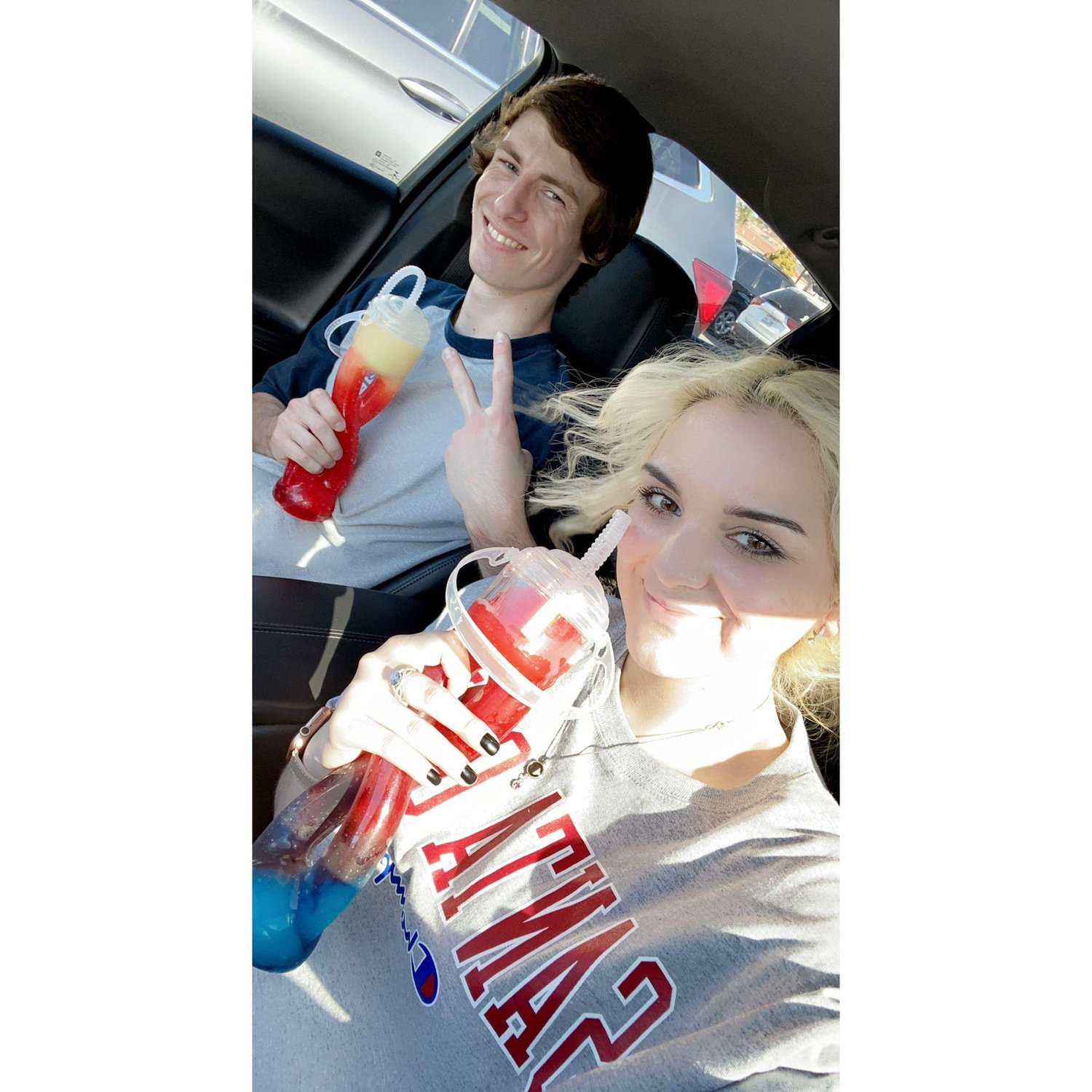 We stopped and got an ICEE to cool off before heading to The Mystery Spot.