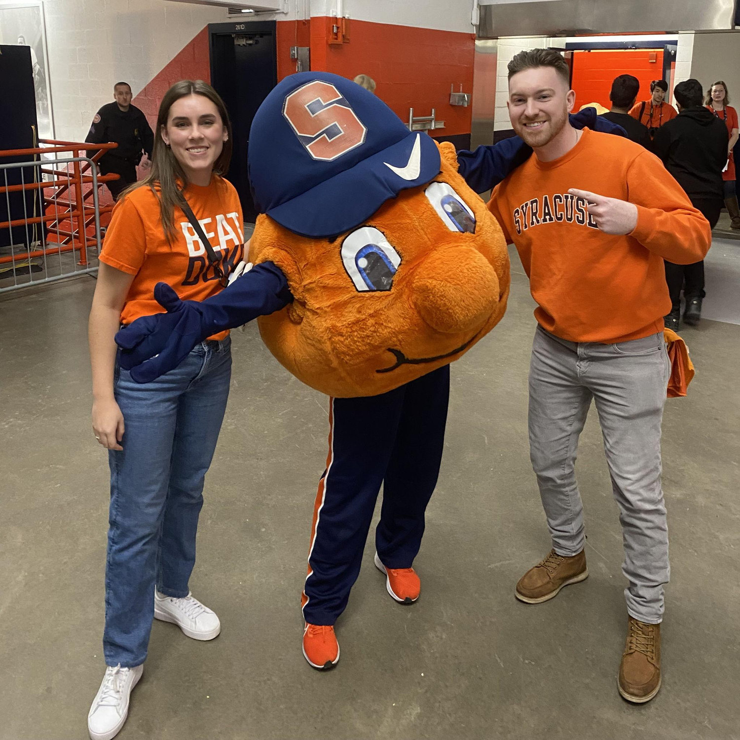 Attending the Syracuse-Duke basketball game on February 18th, 2023.