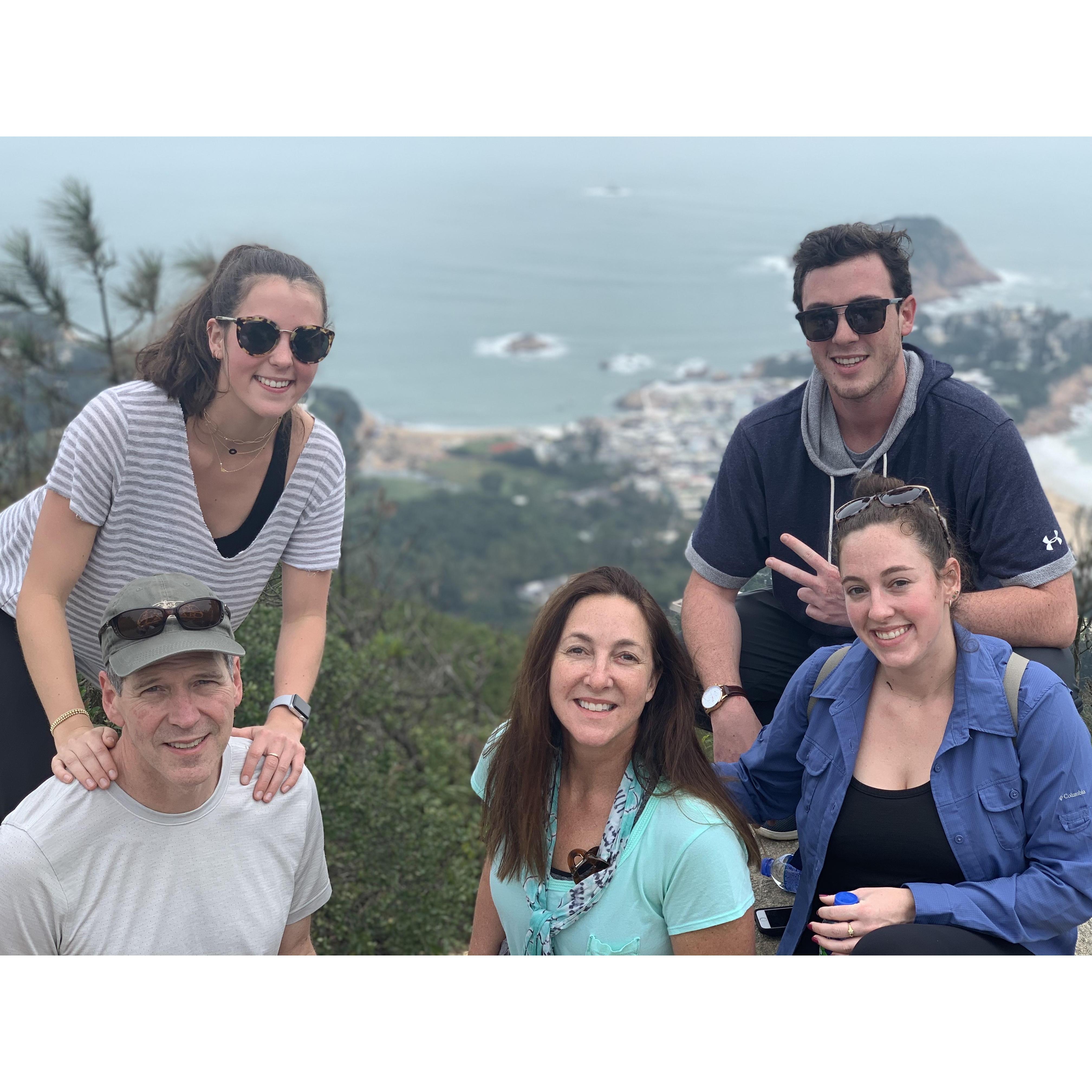 Dragon Back Hike in Hong Kong January, 2019 with the family