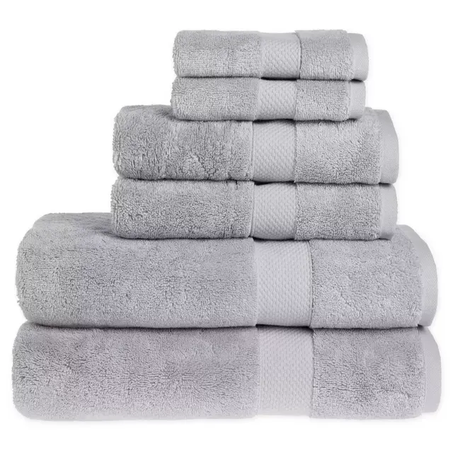 Wamsutta® Egyptian Cotton Bath Towels in Silver (Set of 6)