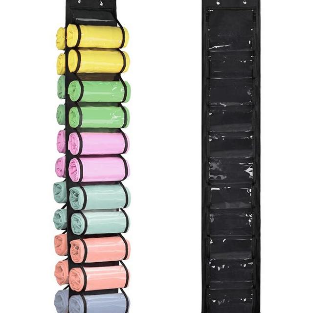 Wakult Legging Organizer - Hanging Closet Organizers and Storage for Clothes - 24 Compartments Jeans Organizer for Closet Wakult-storage bag Wakult-storage bag