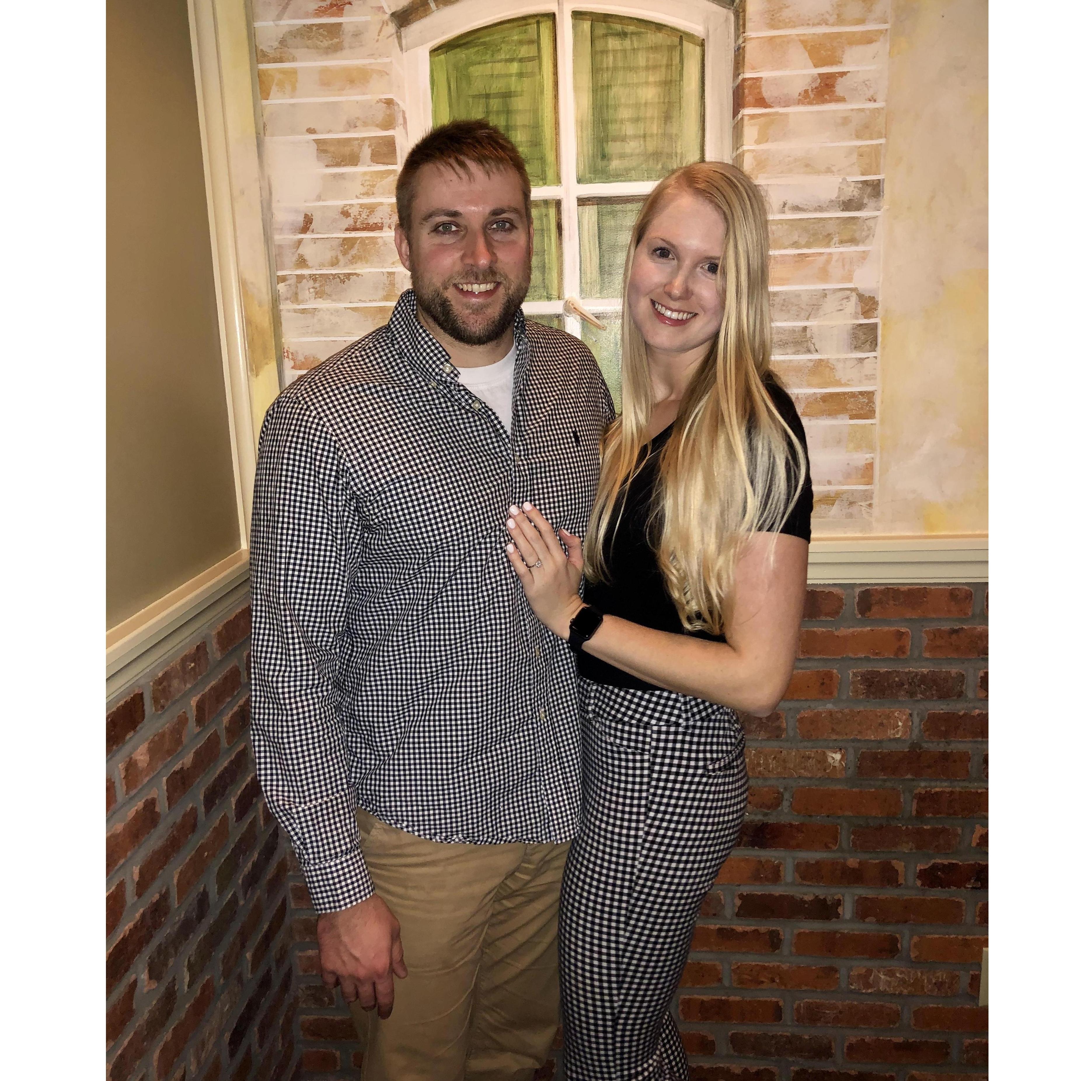 Engagement dinner with family December 2019