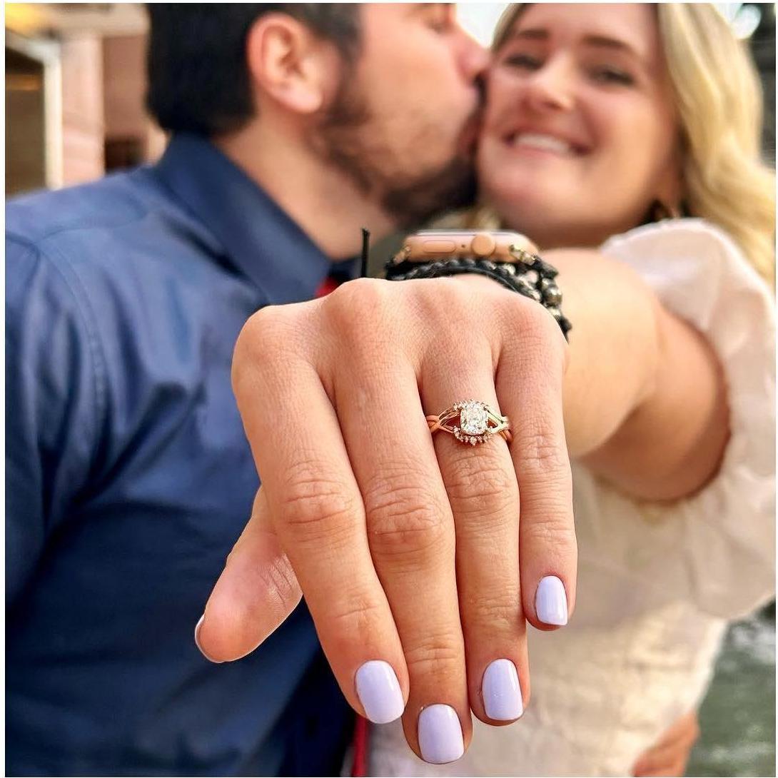 The ring! (Rychie designed it himself! Aren't we impressed?)