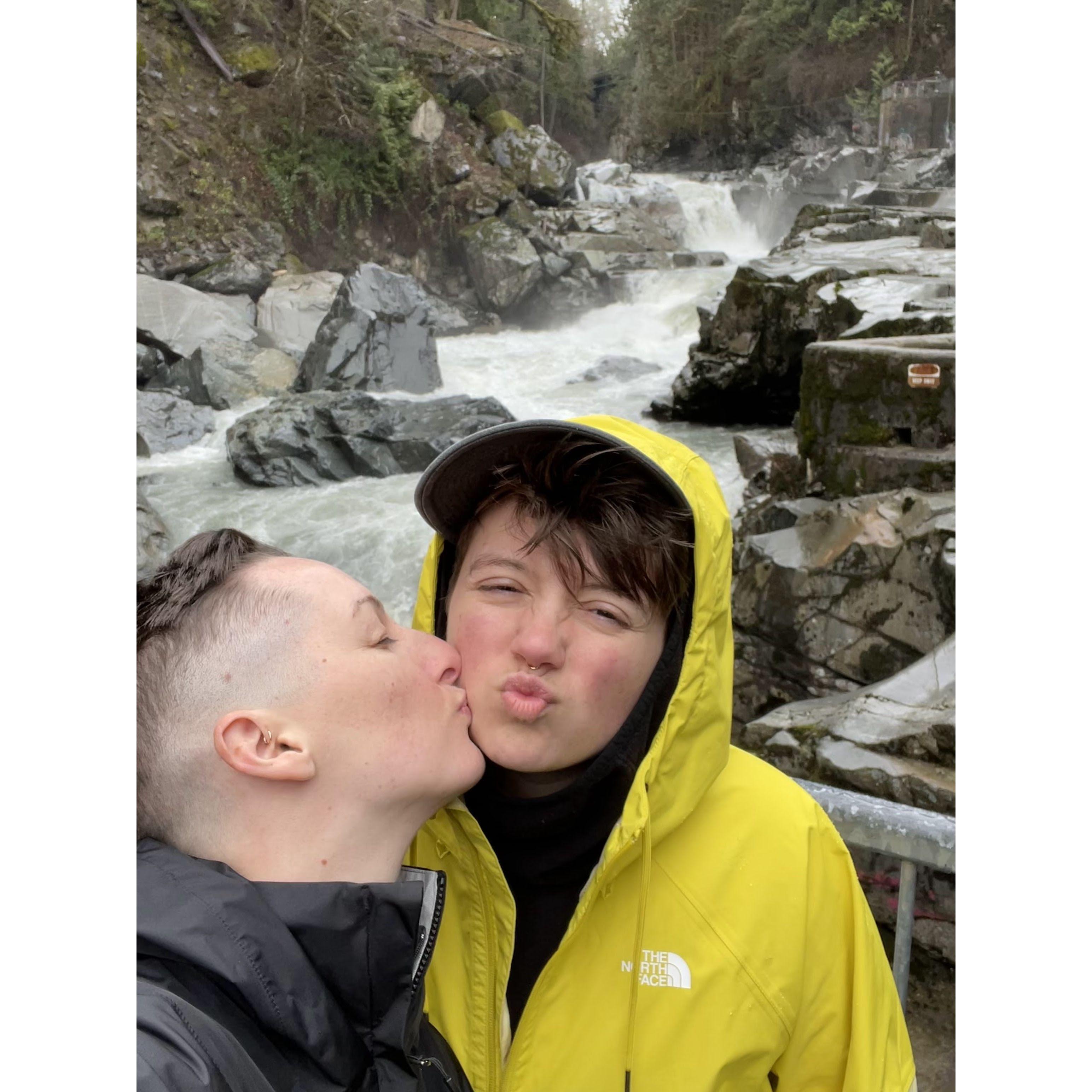 Dust and Ash on their yearly anniversary trip