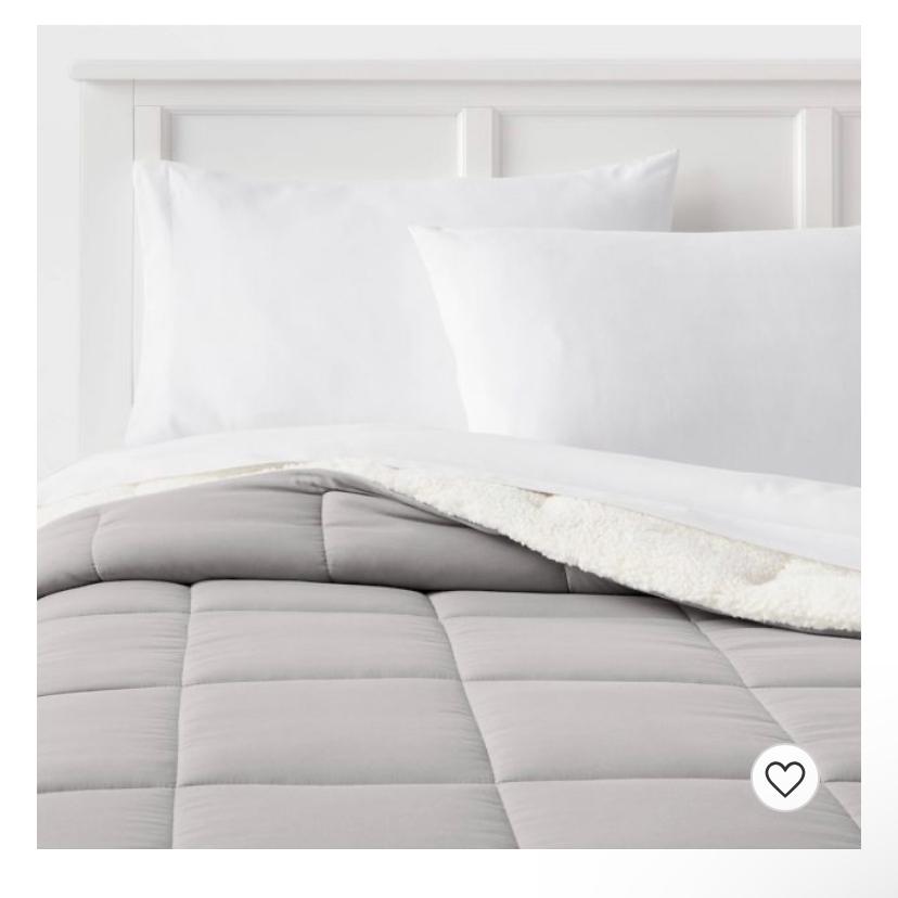 Sherpa Washed Microfiber Comforter - Room Essentials