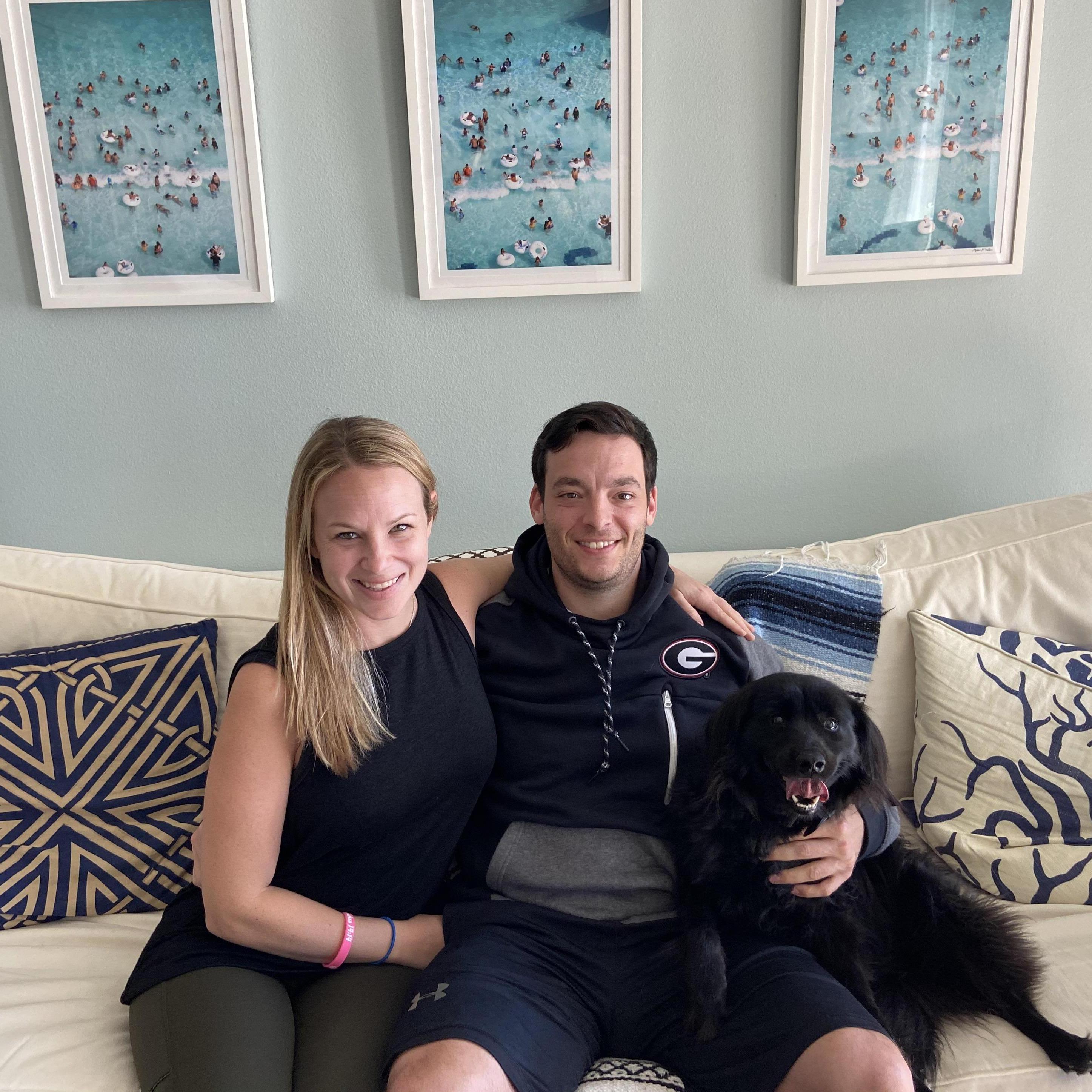 Hanging at the Galveston house with Adam's best girl!