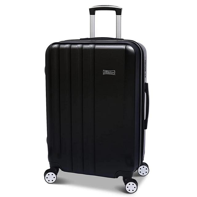 JZRSuitcase Luggage Expandable(only 28") Suitcase with TSA Lock Spinner Wheels 20in 24in 28in (black, L(28in))