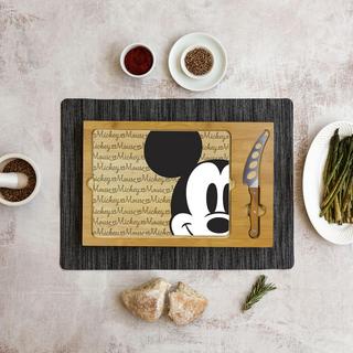 Mickey Mouse Icon Glass Top Serving Board & Knife Set