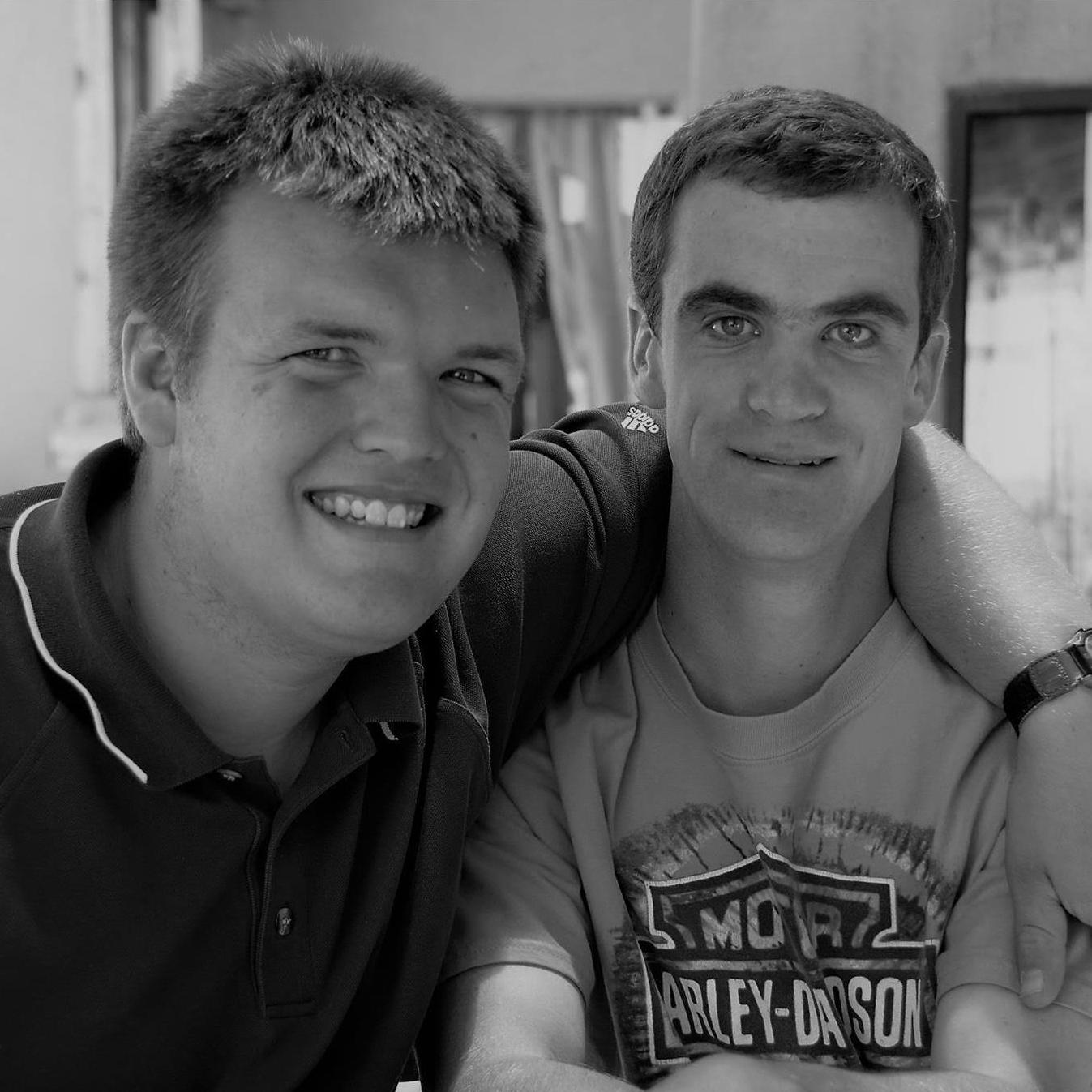 Zach and Christopher Brown, best friends since elementary school.