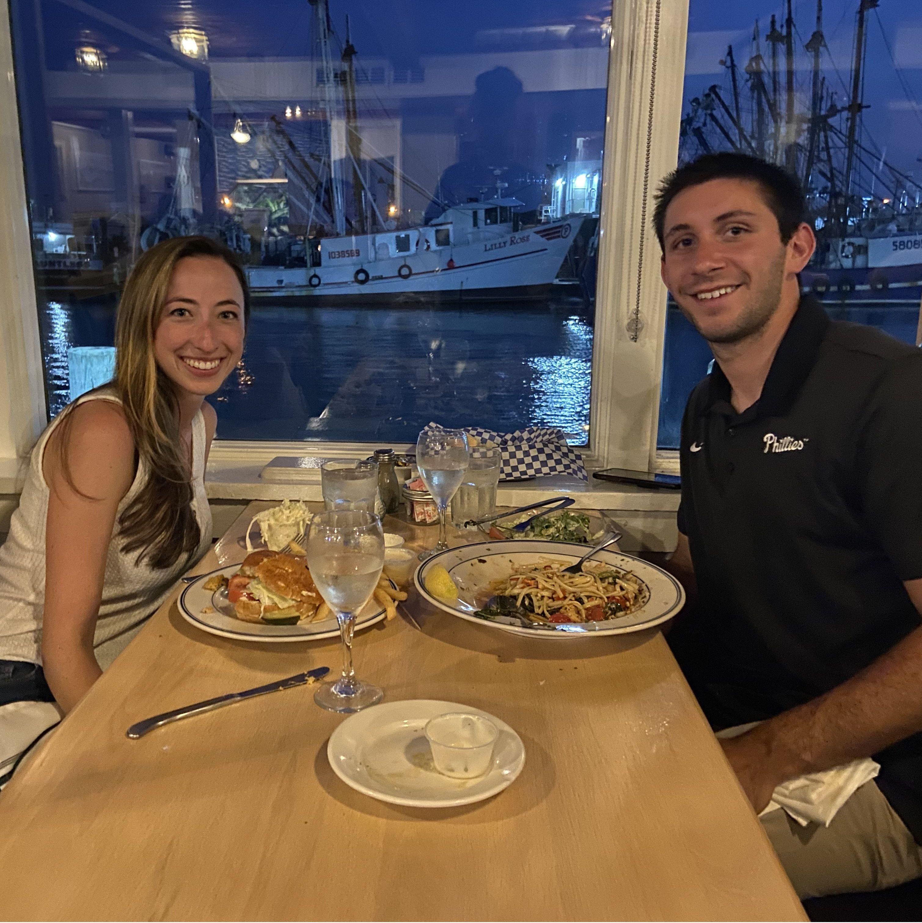 Our waitress on our second date asked if we wanted our picture taken… she took it and then said “you’ll have this memory forever”. Very weird for us at the time, very cool for us now 😌