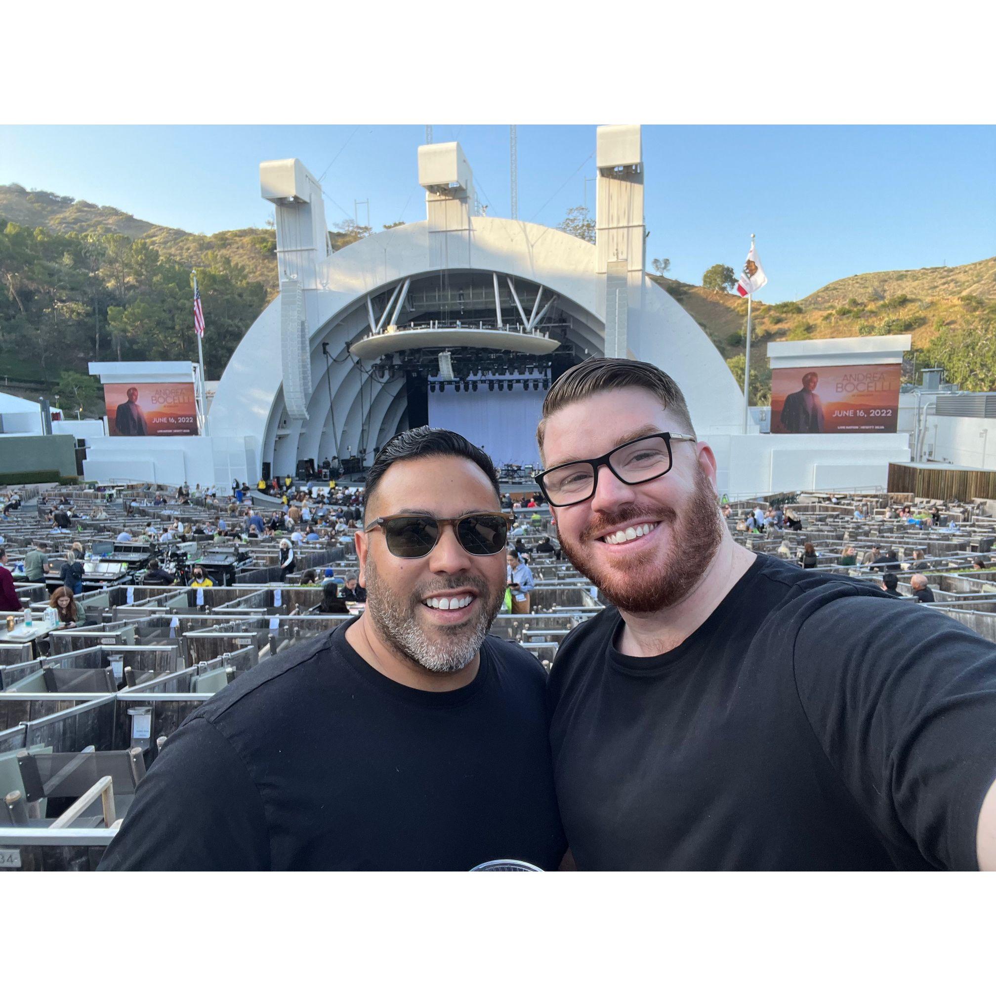 Our summer tradition is to go to see a show in the Hollywood Bowl