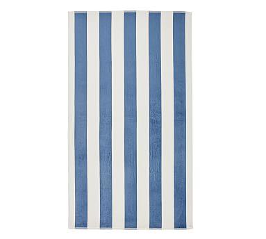 Classic Awning Striped Organic Beach Towel