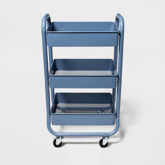 3 Tier Metal Cart Blue - Made By Design™