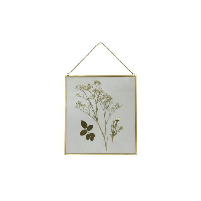 Bee & Willow® Home Pressed Flowers in Gold Iron Frame
