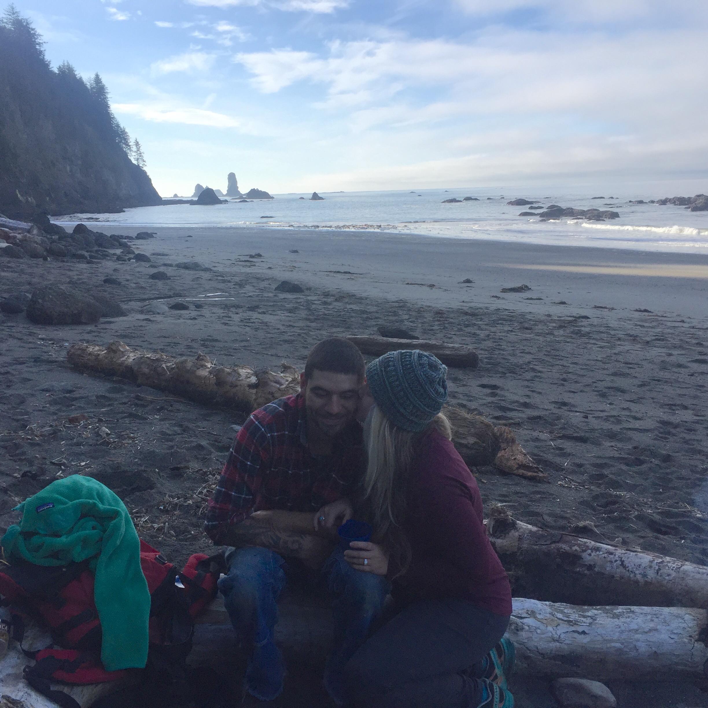 Tree tent camping at Third Beach - La Push