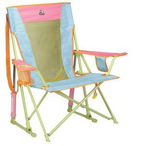 GCI Outdoor Comfort Pro Rocker Camping Chair | Portable Folding Rocking Chair with Durable Armrests & Drink Holder — Sweet Tea