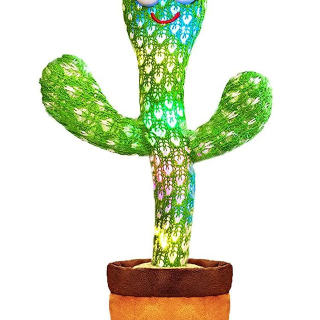 Keculf Dancing Cactus Toy Talking Cactus Baby Toys,Singing Cactus Toy Cactus,Mimicking Cactus Toy for Babies Smart Cactus Toy,Repeats What You say