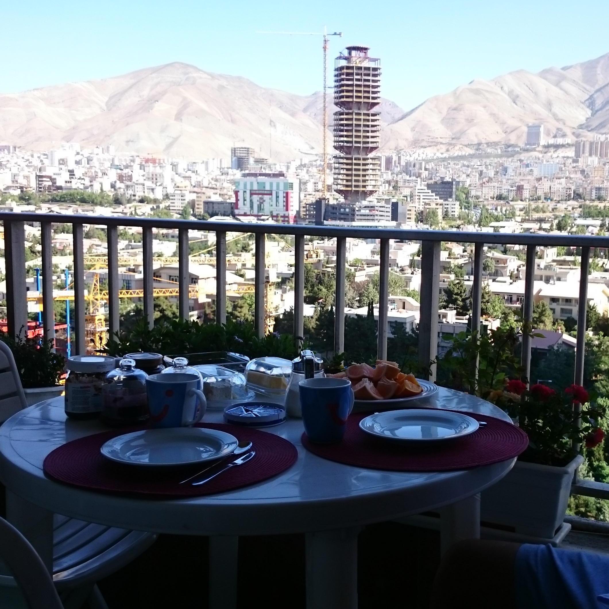 One of my favorite spots was our balcony and having breakfast together