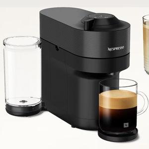 Nespresso Vertuo Pop+ Liquorice Black & Aeroccino3 Milk Frother