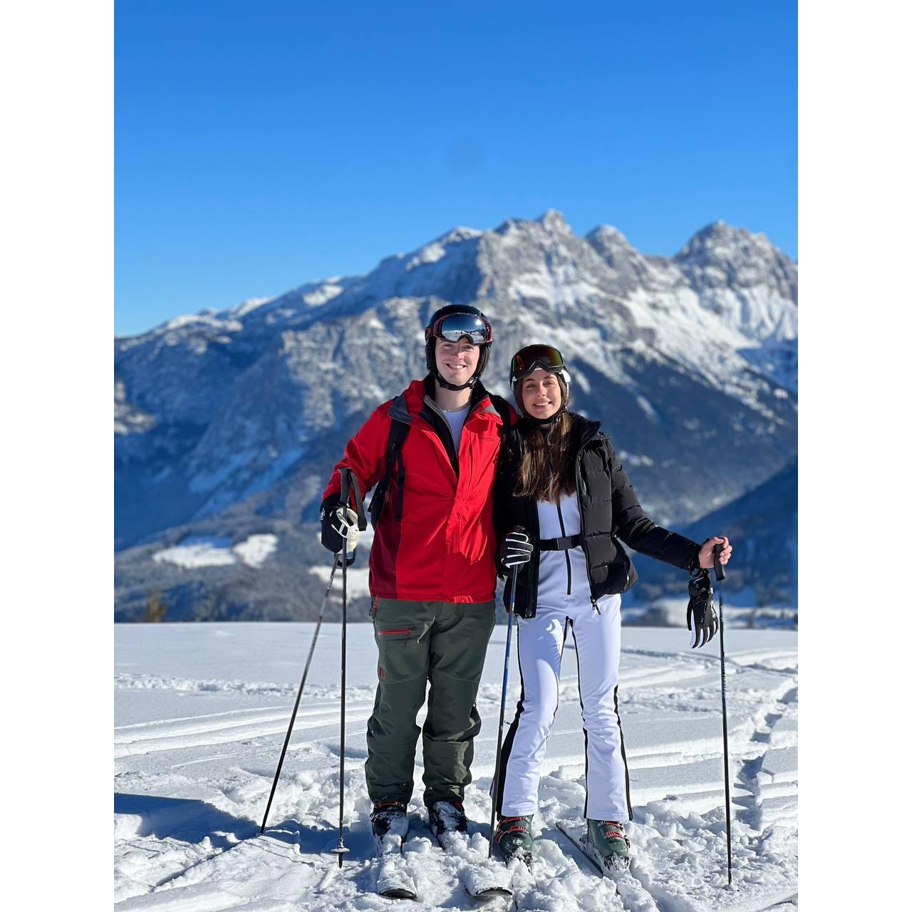January 13, 2024 Skiing in Austria, enjoying the adventure and the stunning Alpine slopes.