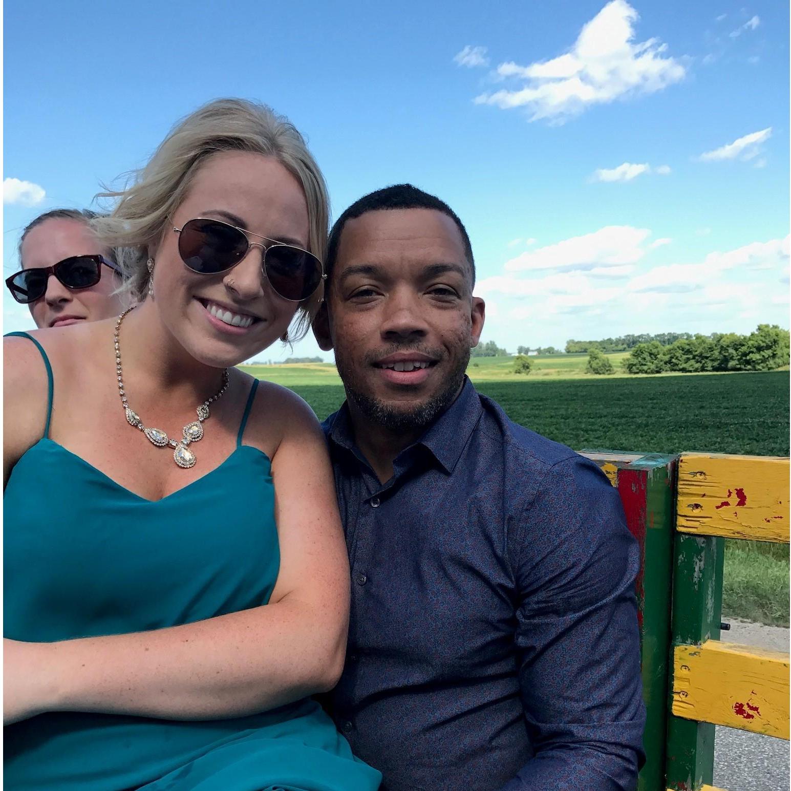 Anthony's first hayride!