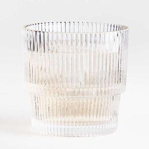 Atwell Stackable Textured Ribbed Highball Glass + Reviews | Crate & Barrel