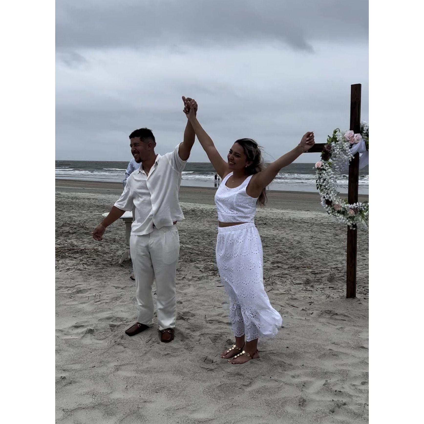 Our intimate wedding with immediate family