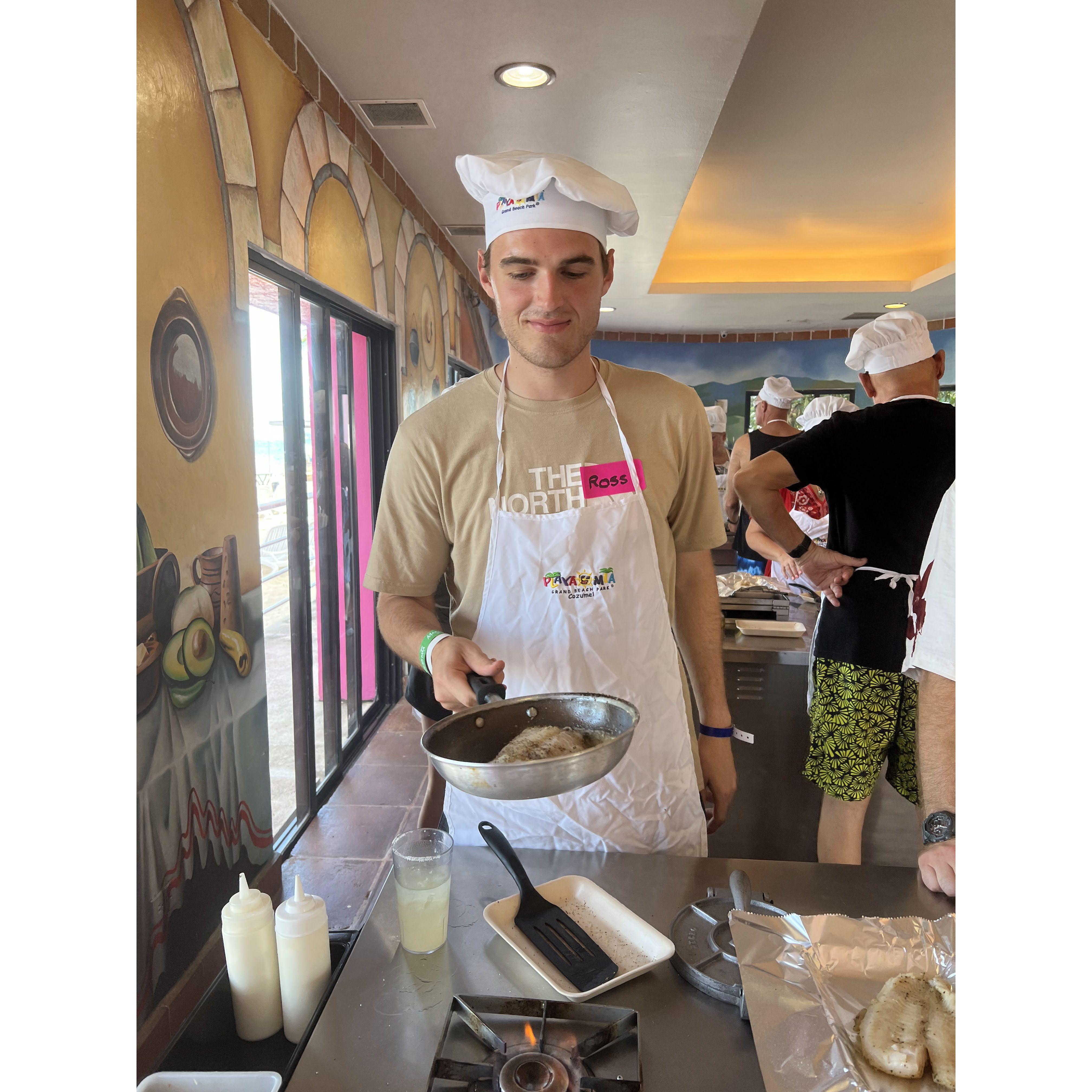 Channeling our inner Ratatouille in Cozumel, Mexico