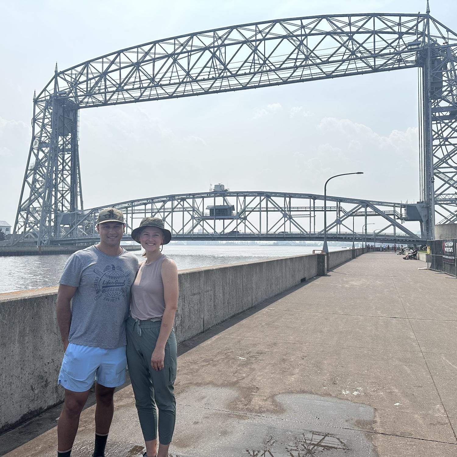 July 25, 2025
Jace and Kiera went up north together and stopped in Duluth to look at the drawbridge and the lighthouse. They sung the Wreck of the Edmund Fitzgerald as they left.