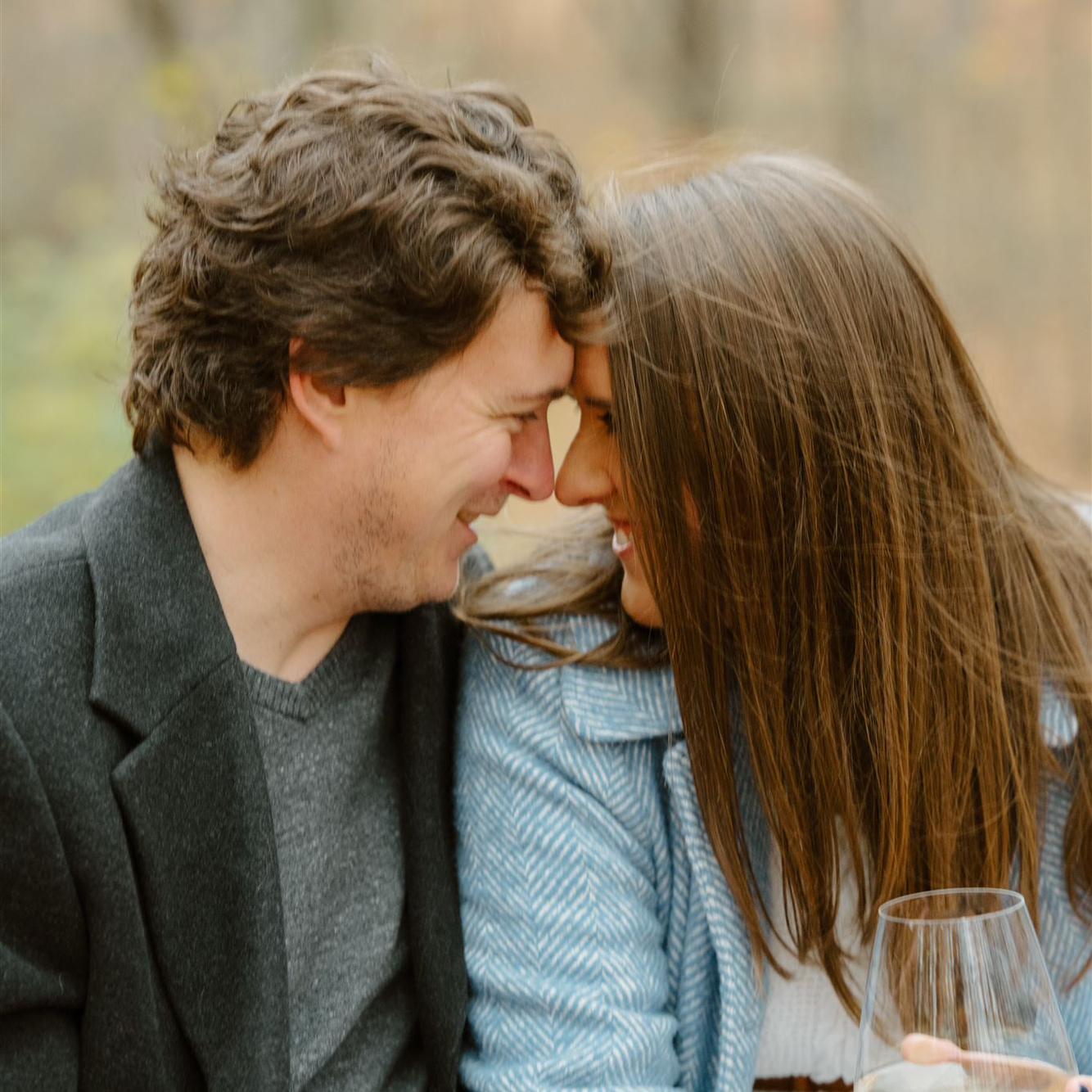 Engagement Photos at the place we had our first date, Rotary Park in Livonia, MI