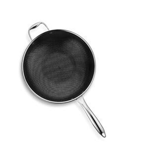 HexClad - 12" Hybrid wok w/lid