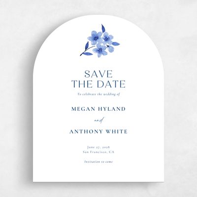 Blue Arch Wedding Save the Date - Shinya Portrait