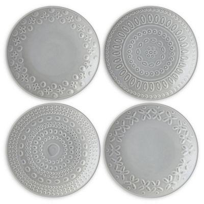 kate spade new york Willow Drive Grey™ Tidbit Plates (Set of 4)