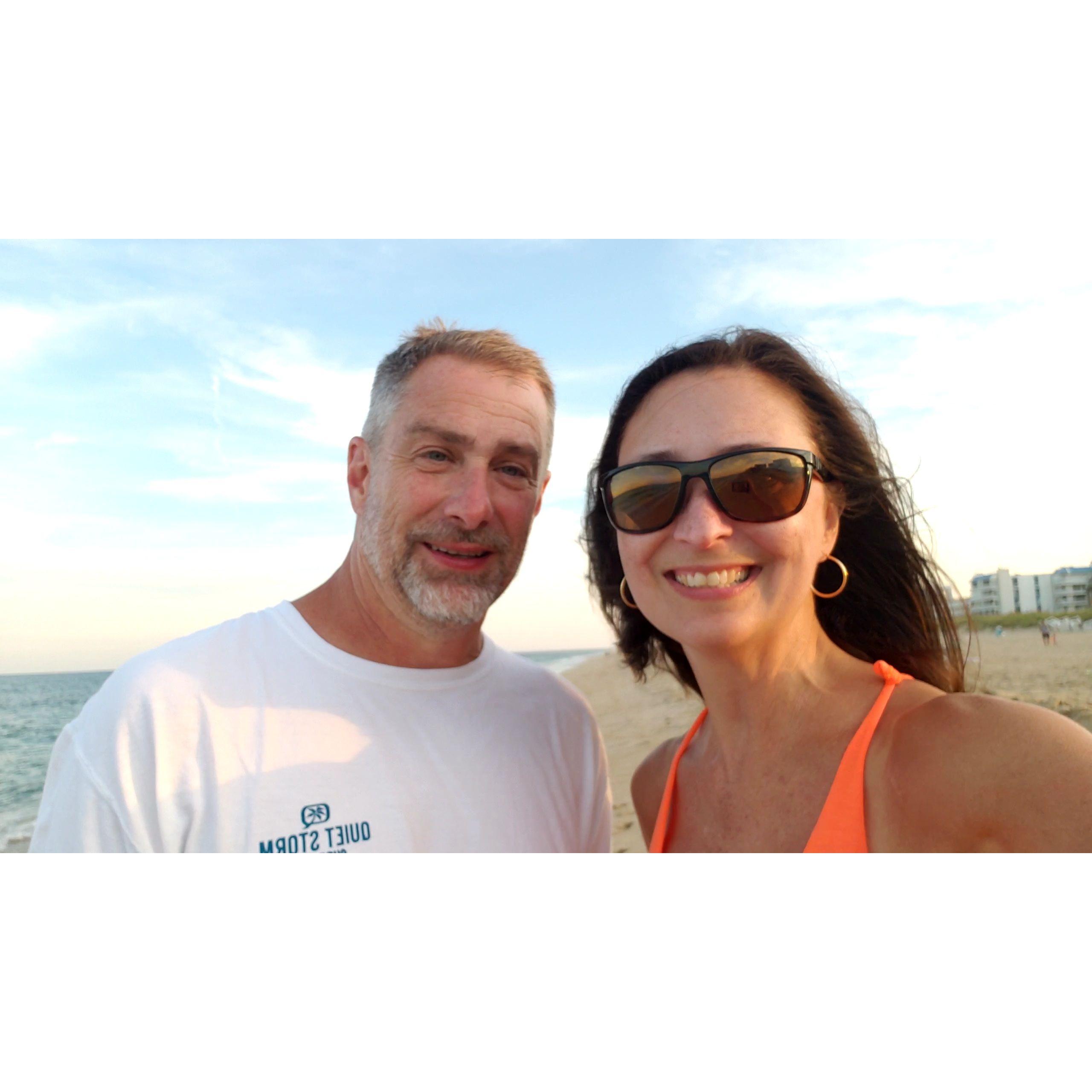 Walking the beach after dinner, OCMD