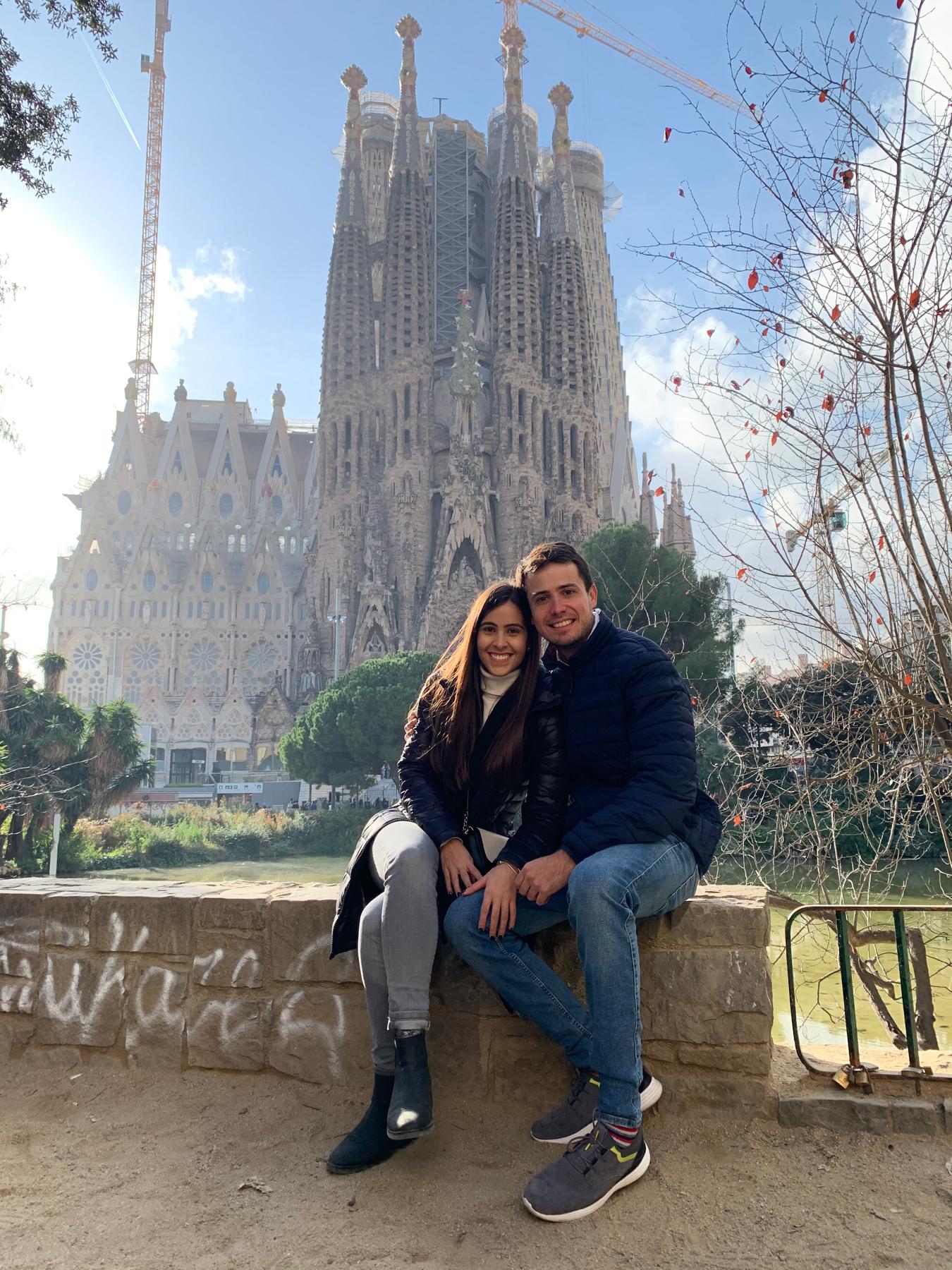 Touristing in Barcelona.