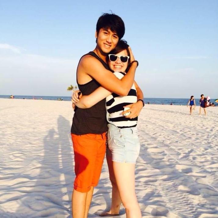 Our first time to the beach together!