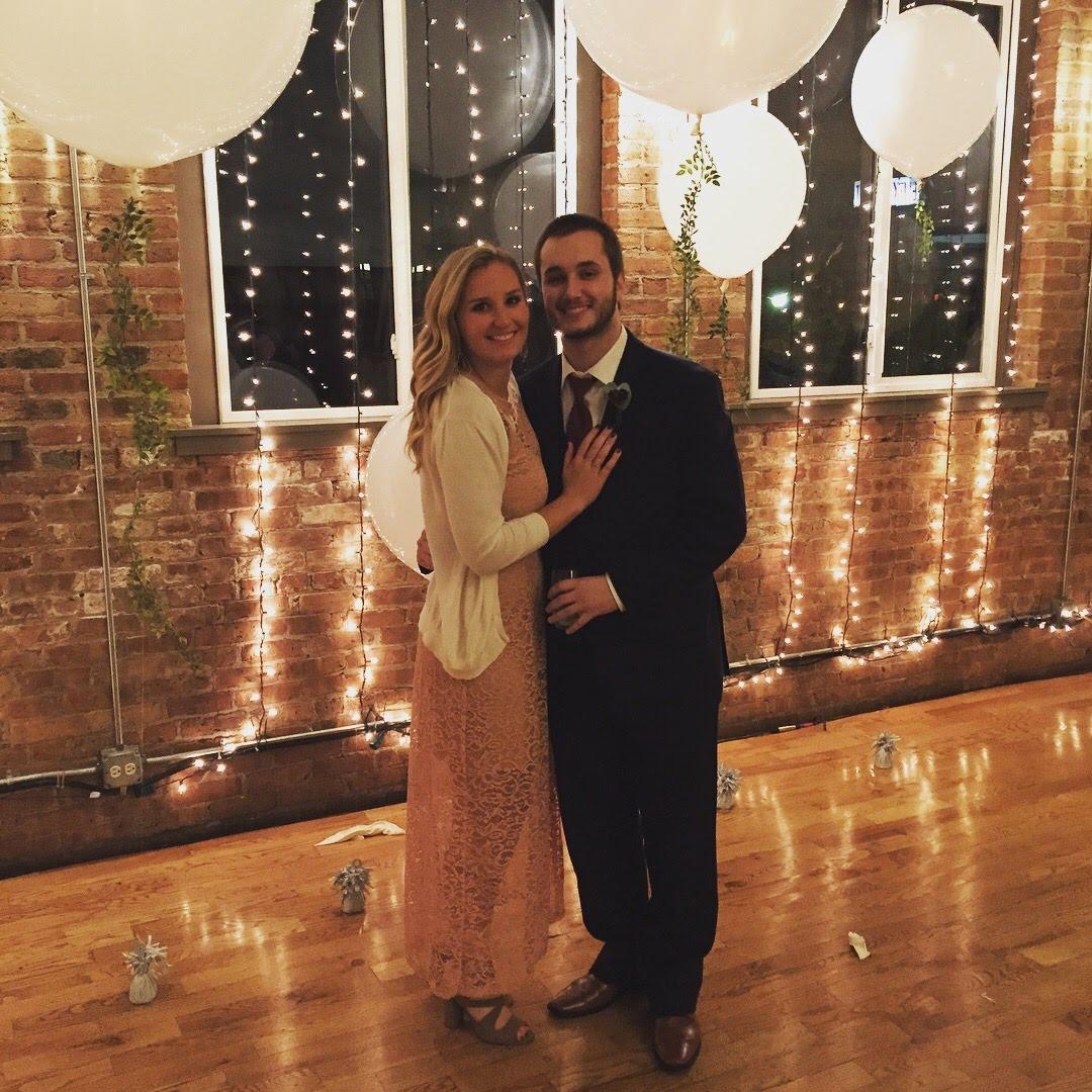 This photo was taken at Brad's brother Nick and his wife Brittany's wedding