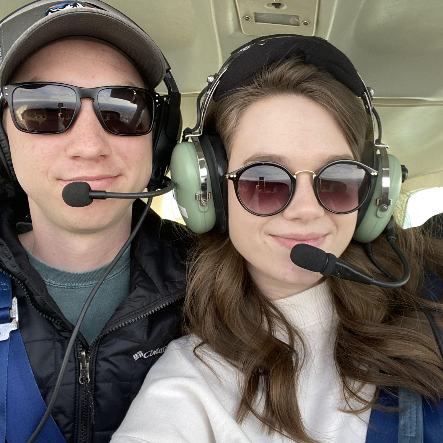 Kaylie's first time flying