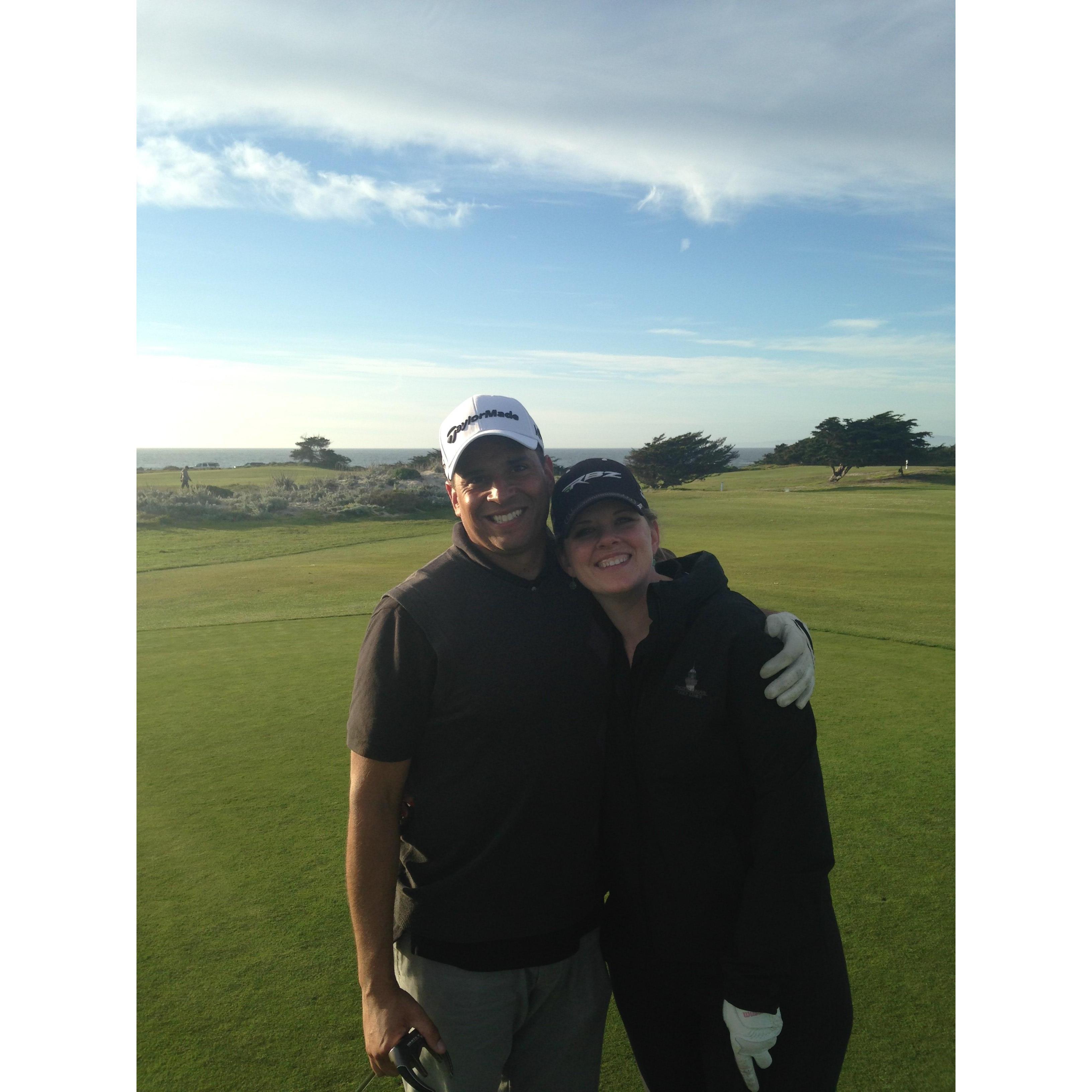 Golfing at our fave- Pacific Grove Golf Links!