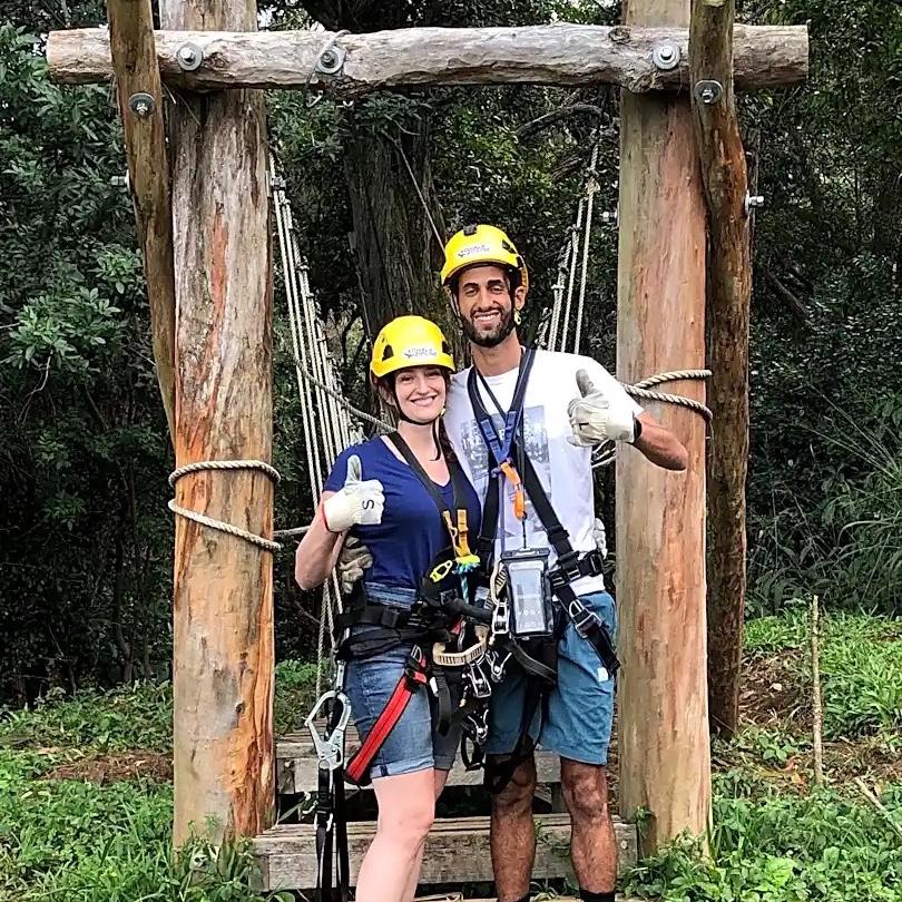 Zip lining in Hawaii!