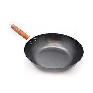 Imusa - IMUSA® Nonstick Carbon Steel 12-Inch Quantum Wok with Soft-Touch Handle