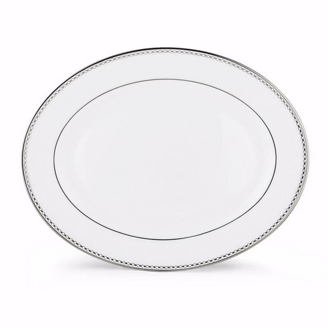 Lenox "Pearl Platinum" Oval Platter, 16"