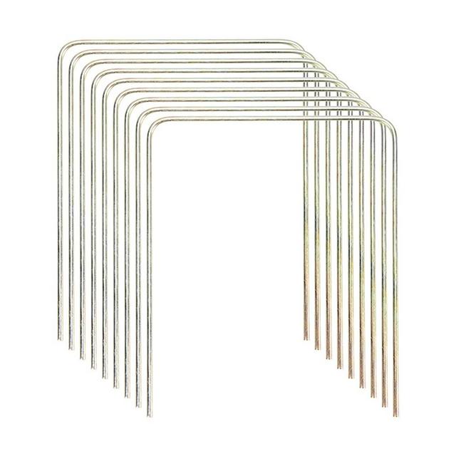ApudArmis Regulation Croquet Wickets, Set of 9 Colorful Square Arrow Wickets Replacement for 28In or 32In Croquet Lawn Backyard Outdoor Game (8.1In Height & 6.3In Width)