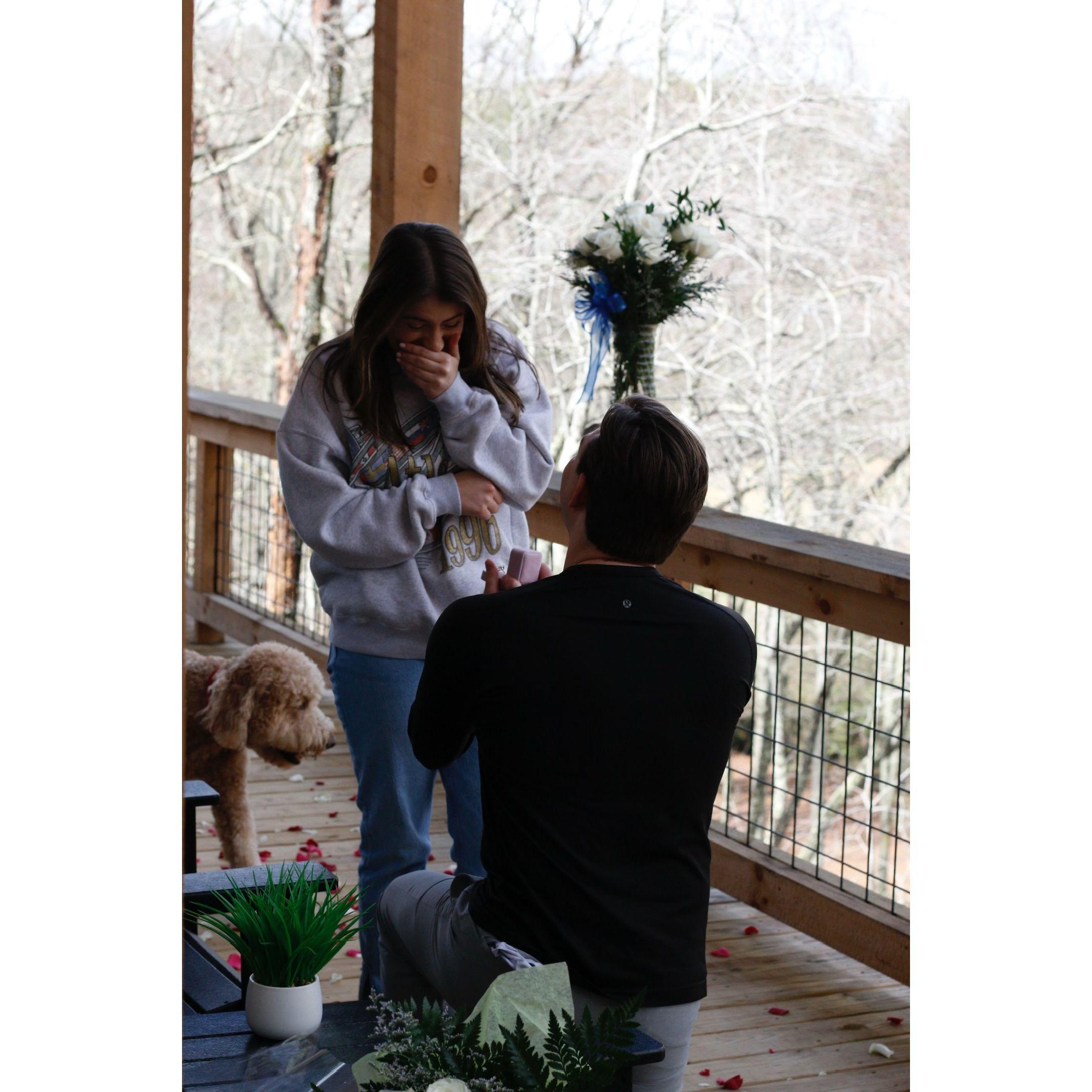 March 2024: Jackson proposes!