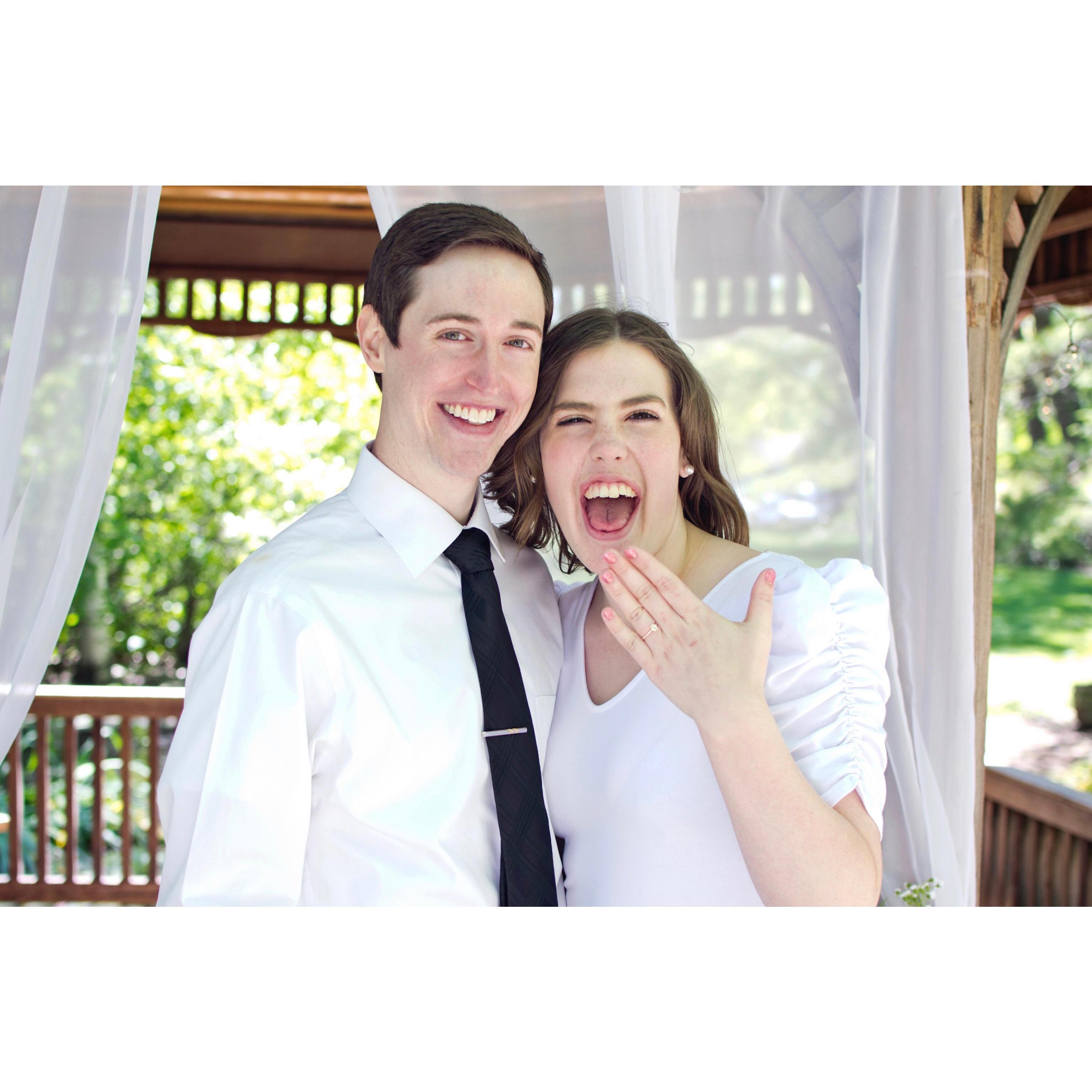 She said "Yes!"
